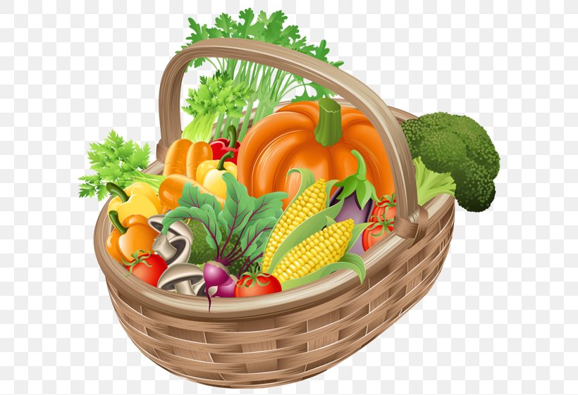 Vegetable Basket Fruit Clip Art, PNG, 621x561px, Vegetable, Basket.