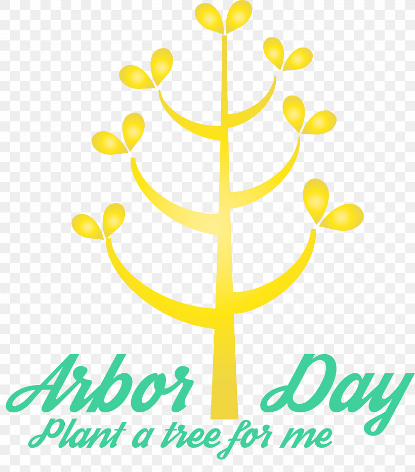 Yellow Line Logo Plant, PNG, 2636x3000px, Arbor Day, Green, Line, Logo, Paint Download Free