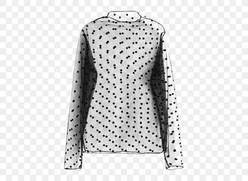 Sleeve Light Polka Dot T-shirt Clothing, PNG, 451x600px, Sleeve, Black, Blouse, Blue, Clothing Download Free