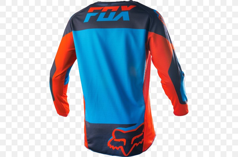T-shirt Fox Racing Jersey Motorcycle, PNG, 540x540px, Tshirt, Active Shirt, Blue, Clothing, Cobalt Blue Download Free