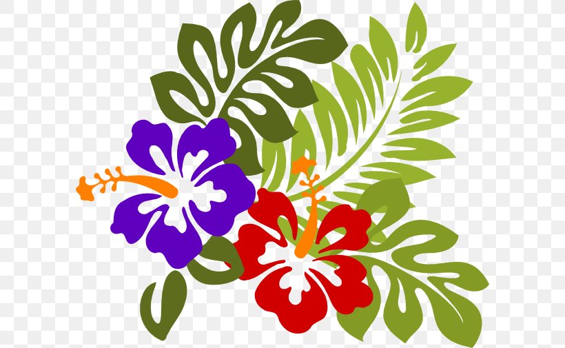Rosemallows Hawaiian Hibiscus Flower Clip Art, PNG, 600x505px, Rosemallows, Artwork, Cut Flowers, Drawing, Flora Download Free