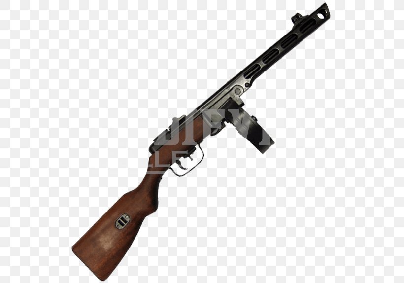 Second World War PPSh-41 Thompson Submachine Gun Firearm, PNG, 574x574px, Watercolor, Cartoon, Flower, Frame, Heart Download Free