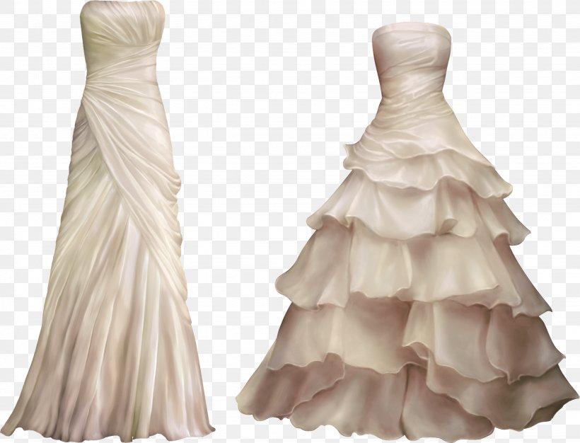 Wedding Dress Bride Clip Art, PNG, 2872x2195px, Wedding Dress, Bridal Clothing, Bridal Party Dress, Bride, Cocktail Dress Download Free