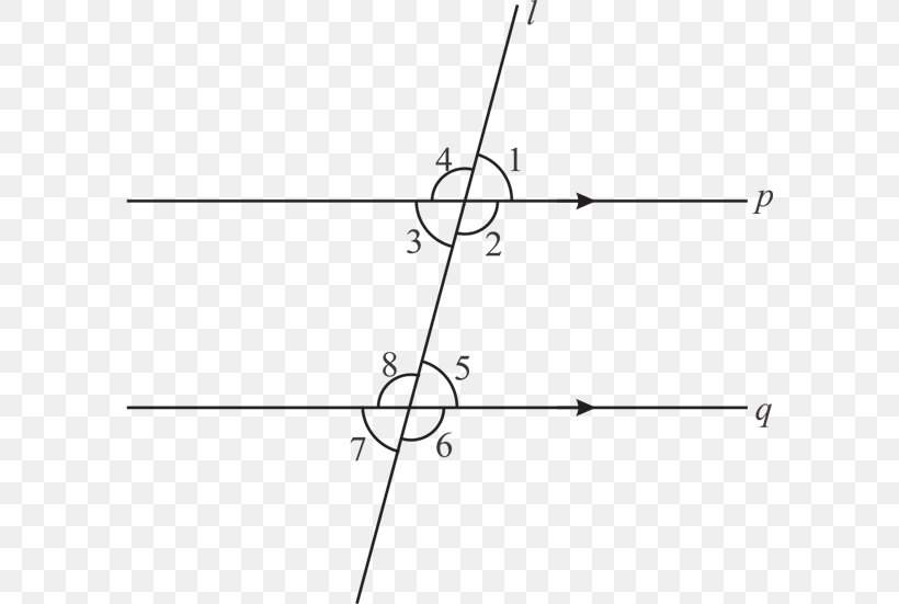 Line Geometry Transversal Parallel Angle, PNG, 590x551px, Geometry, Area, Black And White, Diagram, Drawing Download Free