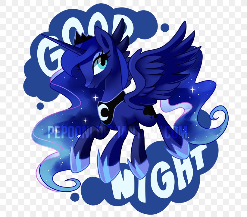 Princess Luna T-shirt Pony DeviantArt Five Nights At Freddy's 4, PNG, 716x720px, Princess Luna, Art, Cartoon, Cobalt Blue, Deviantart Download Free