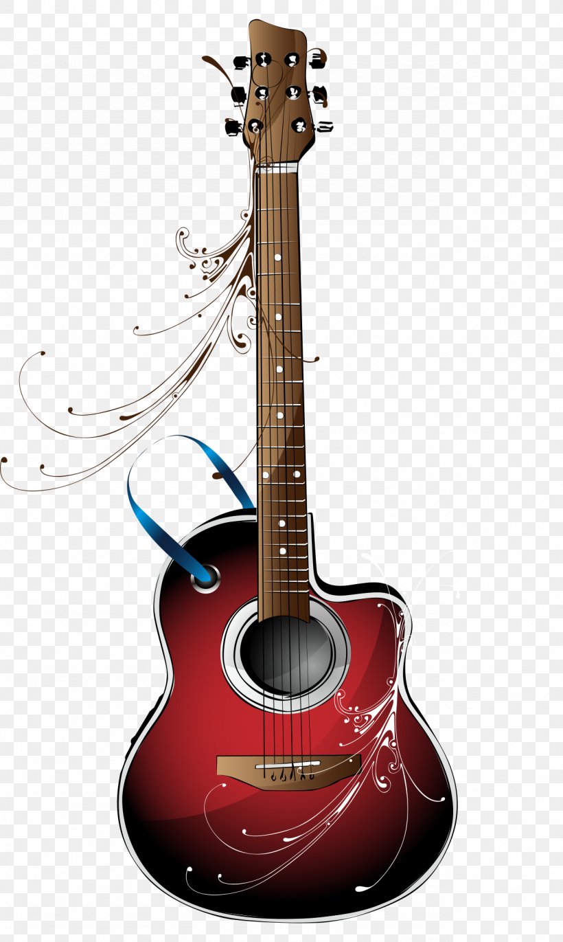 Acoustic Guitar High-definition Video Wallpaper, PNG, 1282x2145px,  Watercolor, Cartoon, Flower, Frame, Heart Download Free