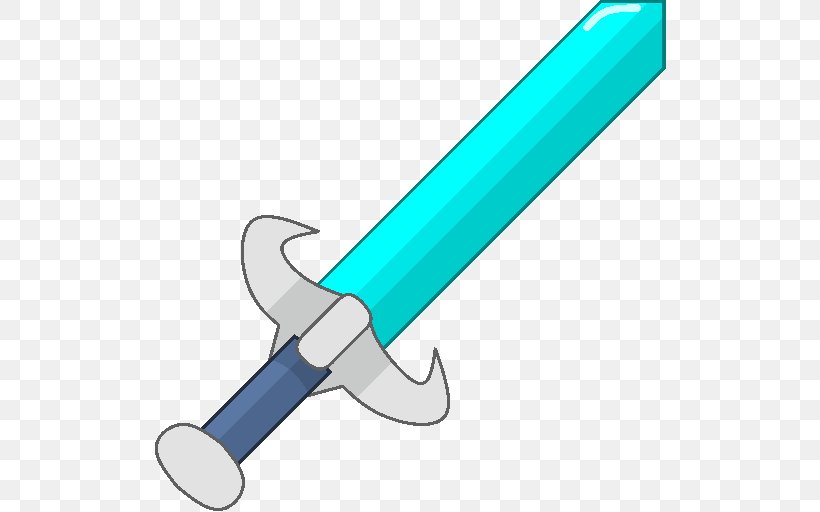 Diamond Sword Minecraft Image Clip Art, PNG, 512x512px, Sword, Cold Weapon, Diamond, Diamond Sword, Gold Download Free