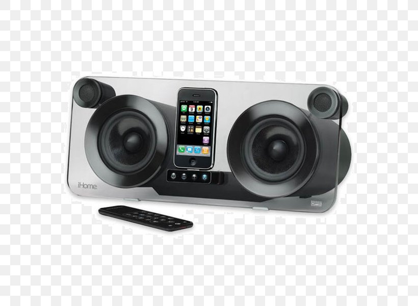 IHome IP1 Studio Audio Loudspeaker IPod IPhone, PNG, 600x600px, Ihome Ip1 Studio, Audio, Audio Equipment, Computer Speaker, Dock Download Free