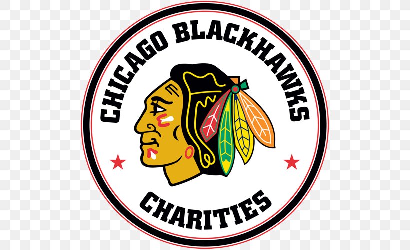 Chicago Blackhawks Charitable Organization Logo Clip Art, PNG, 500x500px, Chicago Blackhawks, Area, Artwork, Brand, Charitable Organization Download Free