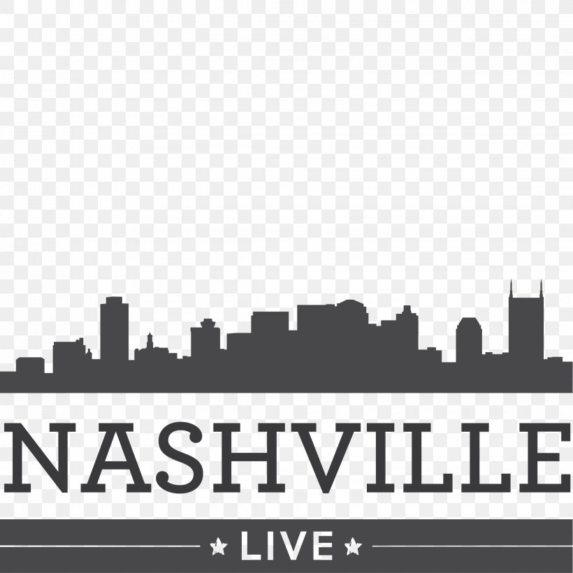 Nashville Skyline Stencil Logo, PNG, 2268x2268px, Nashville, Album, Art, Black And White, Brand Download Free