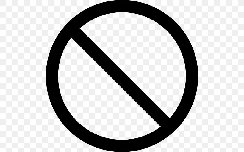 No Symbol Sign Clip Art, PNG, 512x512px, No Symbol, Area, Black And White, Monochrome Photography, Number Download Free
