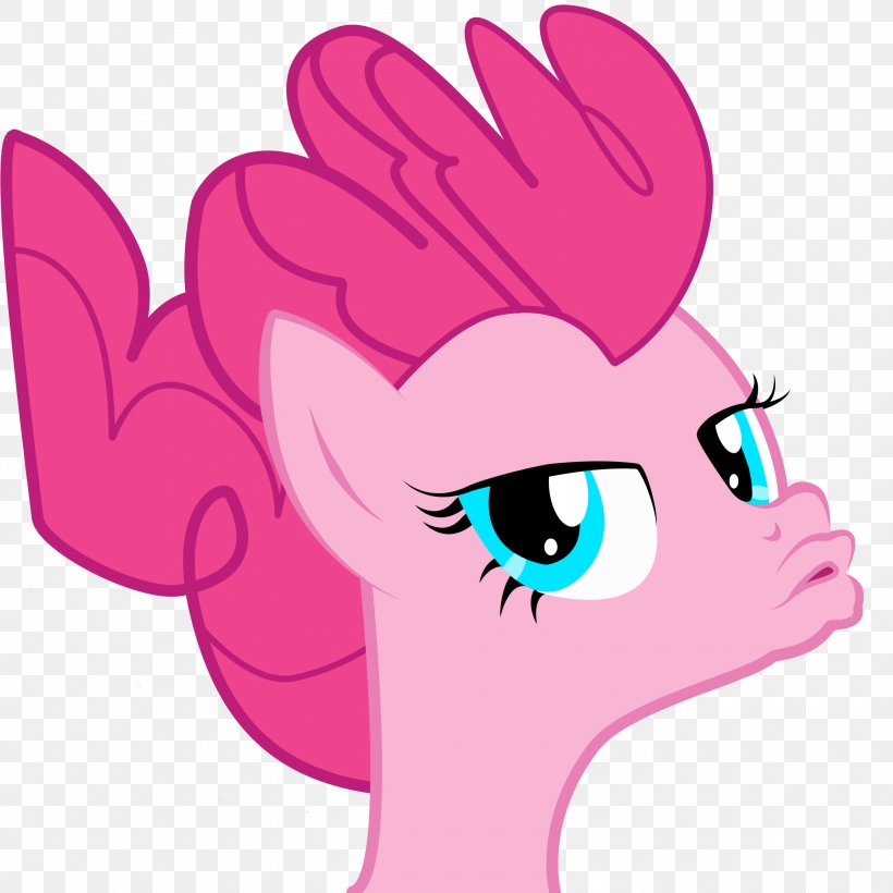 Pony Pinkie Pie Rarity Duck Face Selfie, PNG, 3000x3000px, Watercolor, Cartoon, Flower, Frame, Heart Download Free