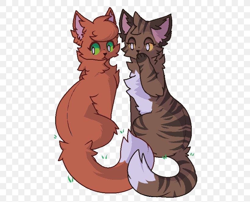 leafpool and squirrelflight as humans