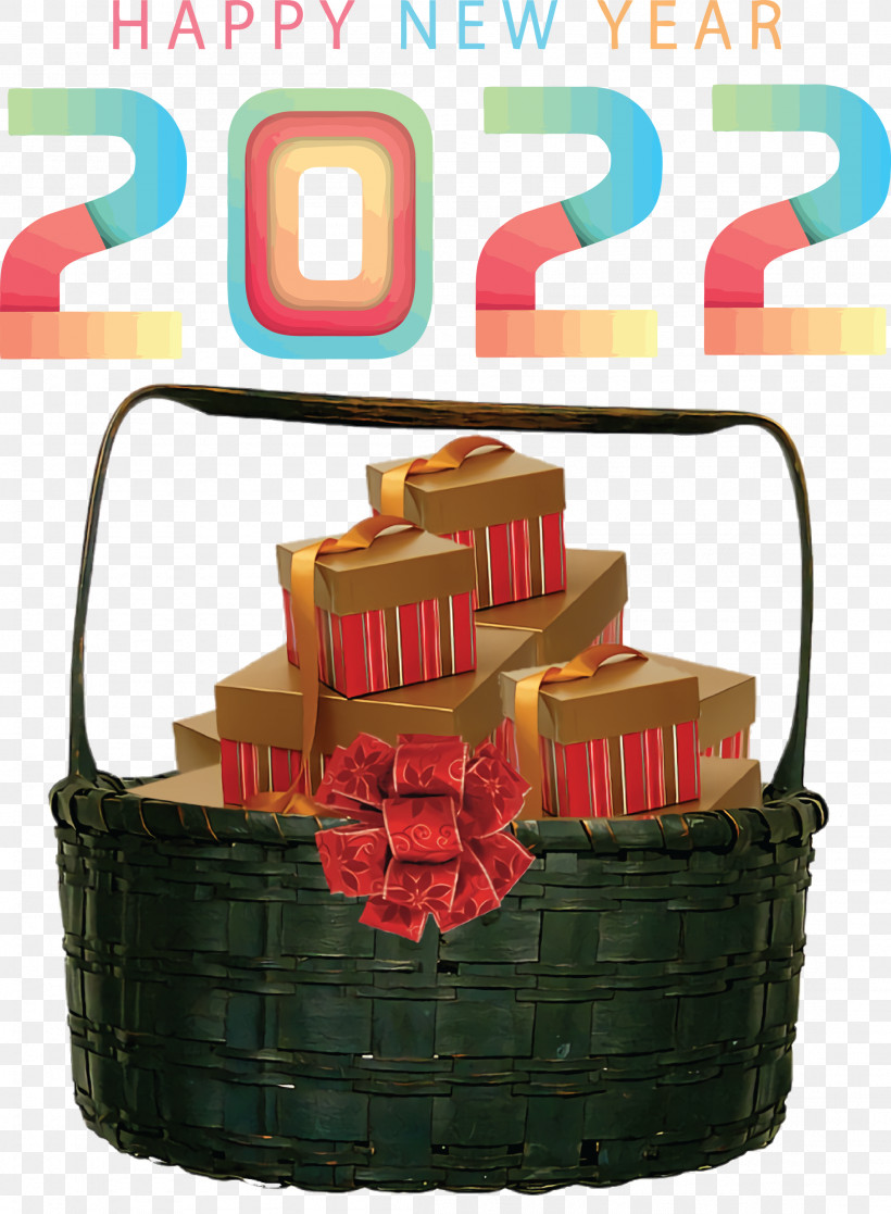 Happy 2022 New Year 2022 New Year 2022, PNG, 2202x3000px, Gift Basket, Basket, Gift, Hamper, Meter Download Free