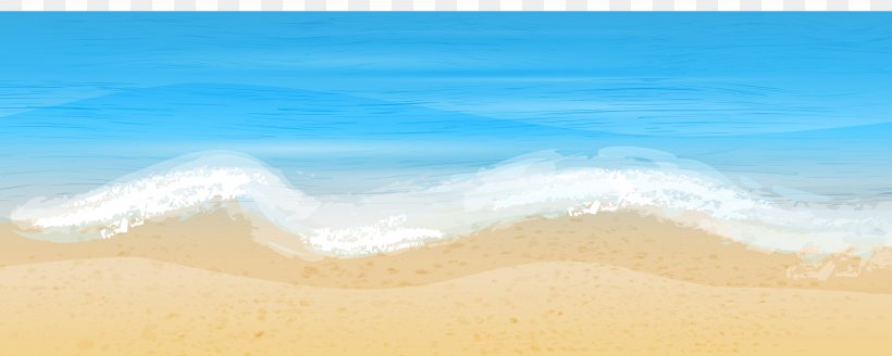 Shore Wave Sea Sand Wallpaper, PNG, 8000x3205px, Shore, Calm, Daytime, Horizon, Ocean Download Free