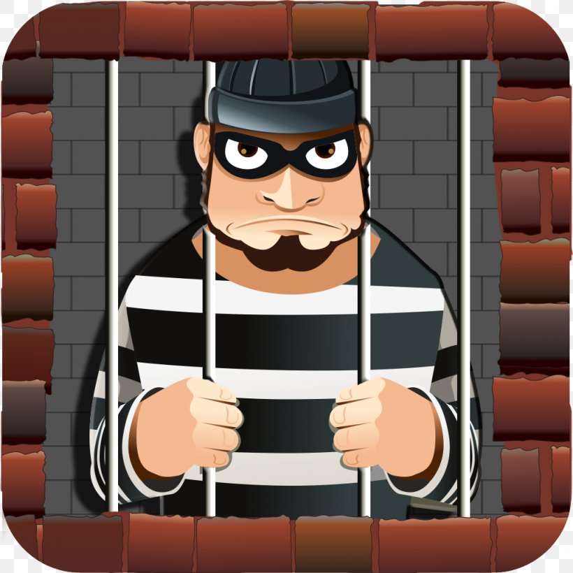 Escape From Criminals Facial Hair Cartoon Prison Escape, PNG, 1024x1024px, Facial Hair, Animated Cartoon, Cartoon, Convict, Crime Download Free
