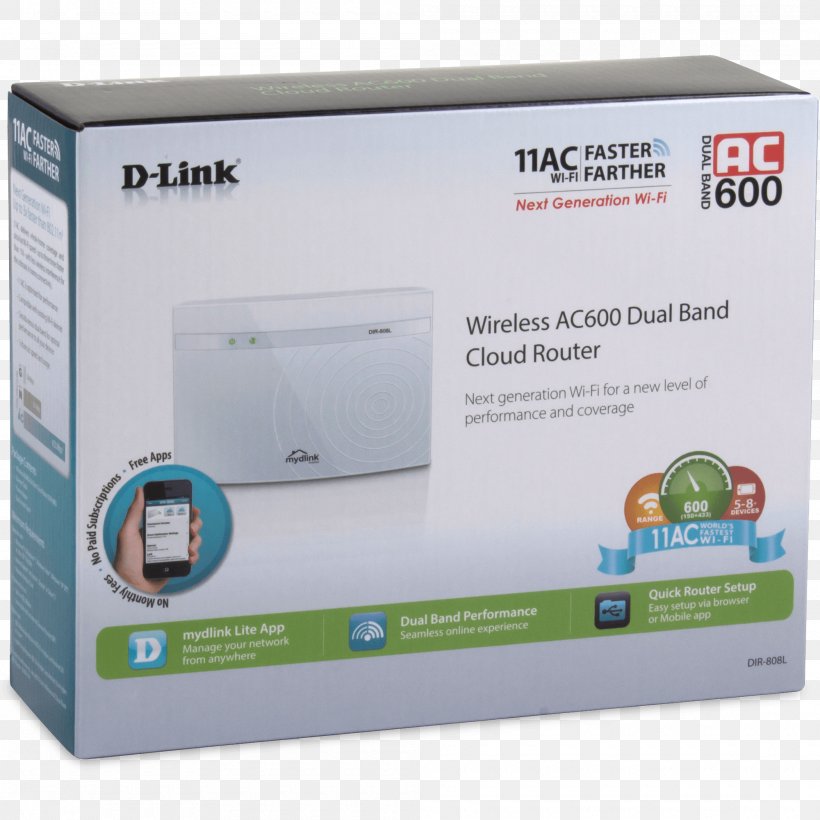 Wireless Router D-Link DIR-850L Wireless Router, PNG, 2000x2000px, Wireless, Cloud Computing, Dlink, Electronic Device, Electronics Download Free