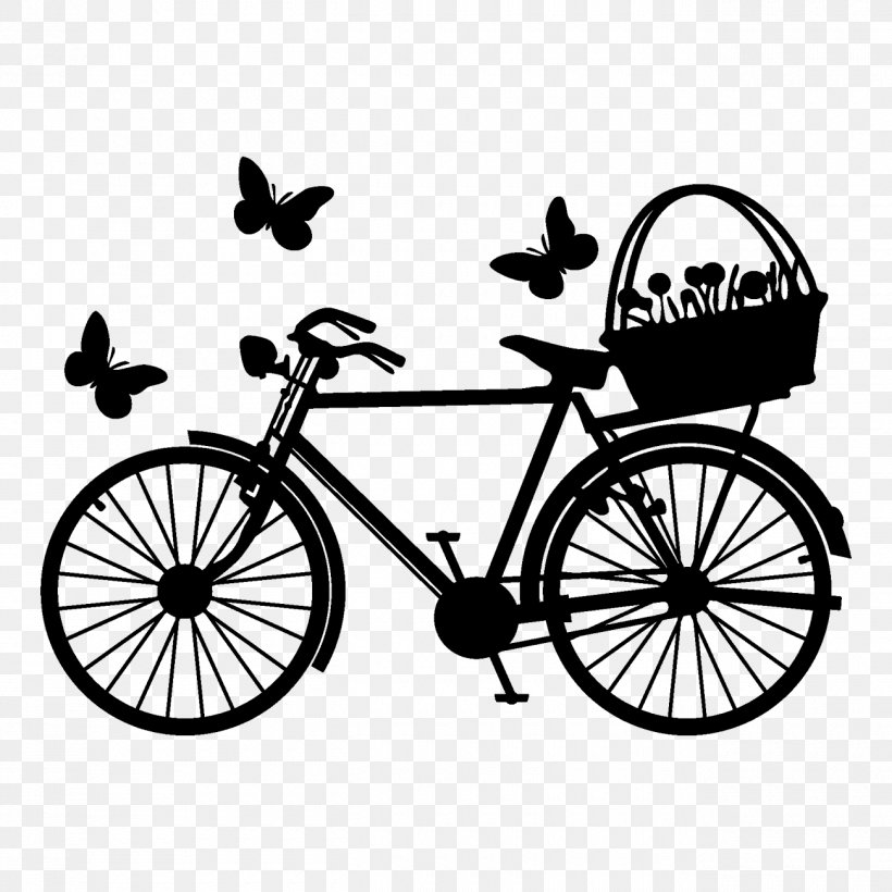 Bicycle Baskets Wall Decal Bicycle Frames, PNG, 1300x1300px, Bicycle, Art Bike, Basket, Bicycle Accessory, Bicycle Baskets Download Free