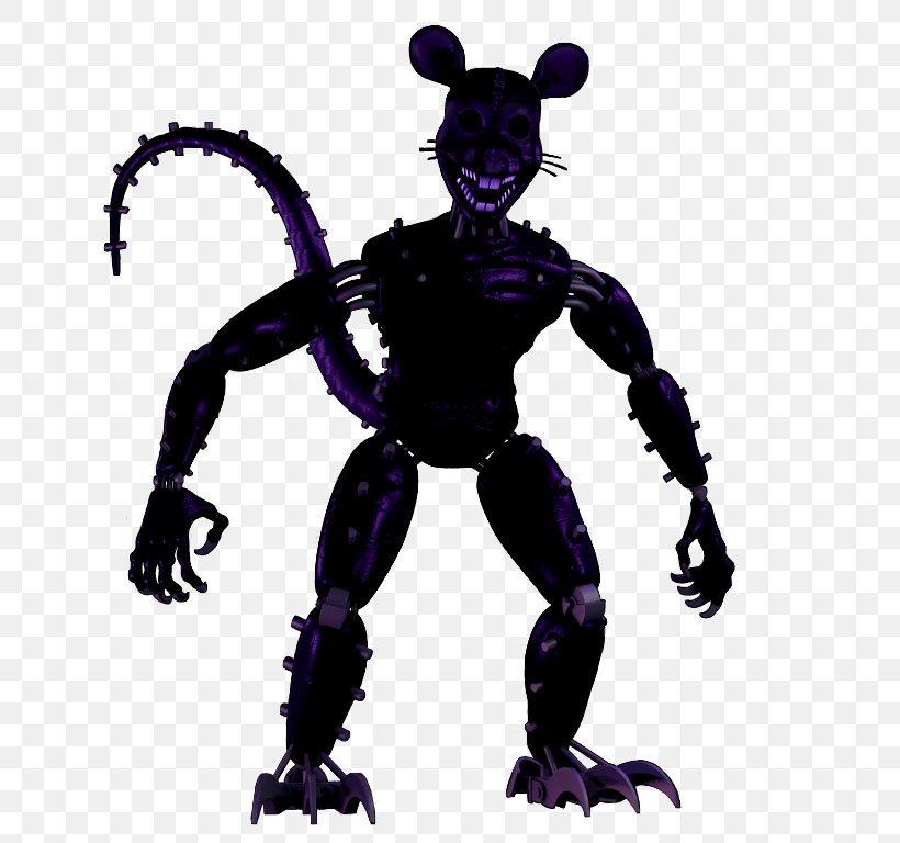 Five Nights At Freddy's 3 Five Nights At Freddy's 4 Black Rat Mouse Laboratory Rat, PNG, 768x768px, Five Nights At Freddy S 3, Action Figure, Animatronics, Black Rat, Cat Download Free