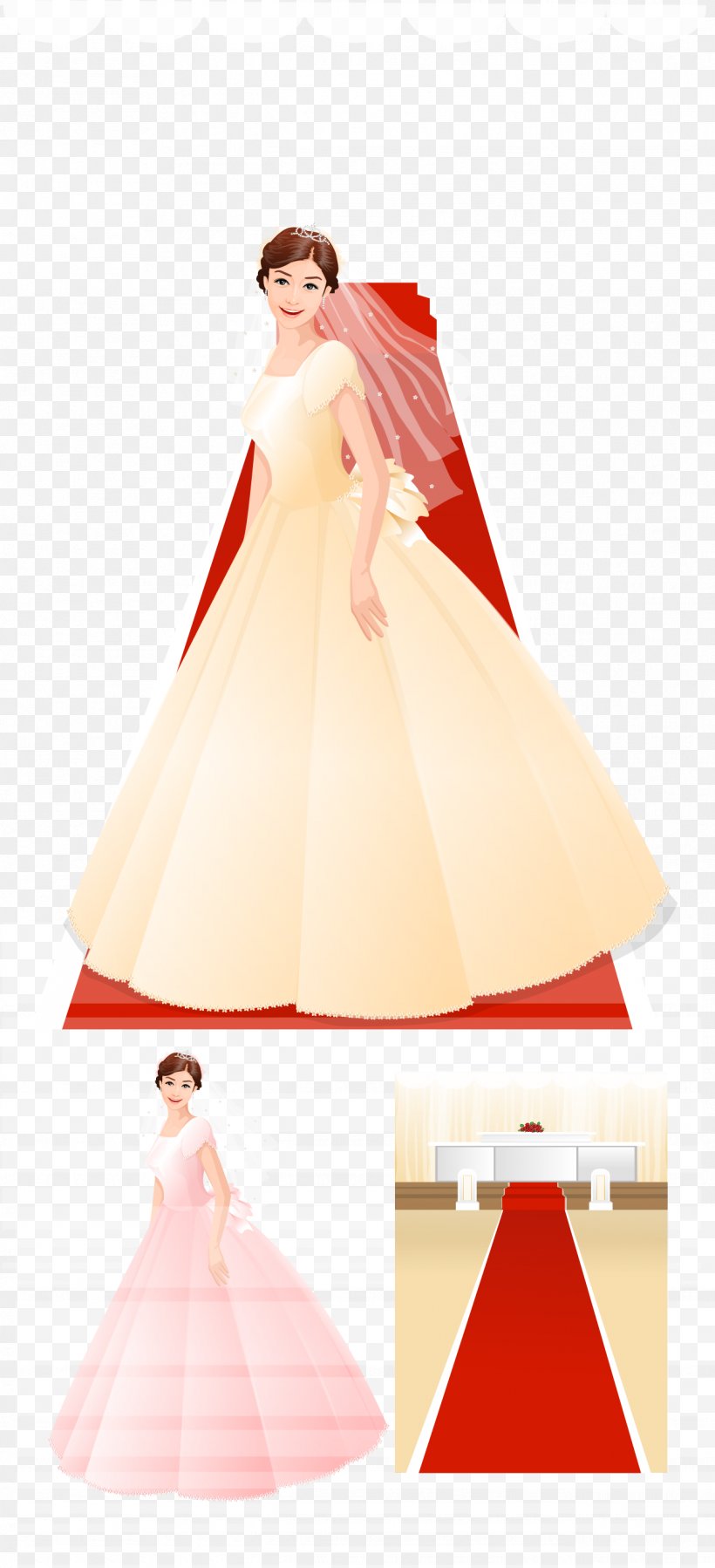 Bride Carpet Icon, PNG, 1269x2783px, Watercolor, Cartoon, Flower, Frame, Heart Download Free