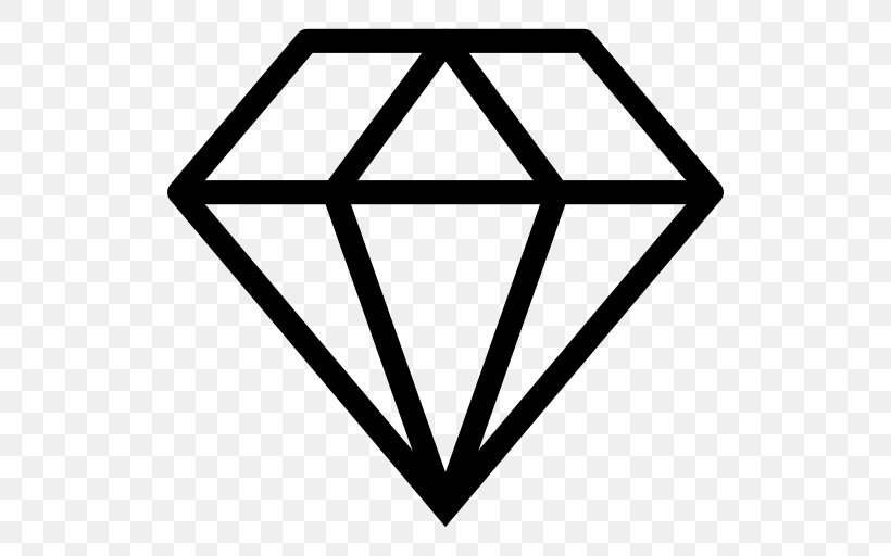 Diamond Gemstone, PNG, 512x512px, Diamond, Area, Black, Black And White, Gemstone Download Free