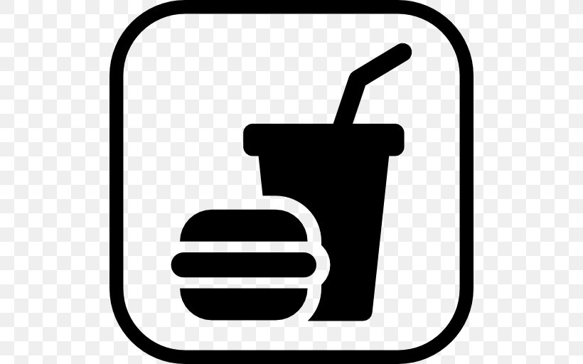 Fast Food Restaurant Hamburger Junk Food, PNG, 512x512px, Fast Food, Area, Black And White, Burger King, Drink Download Free