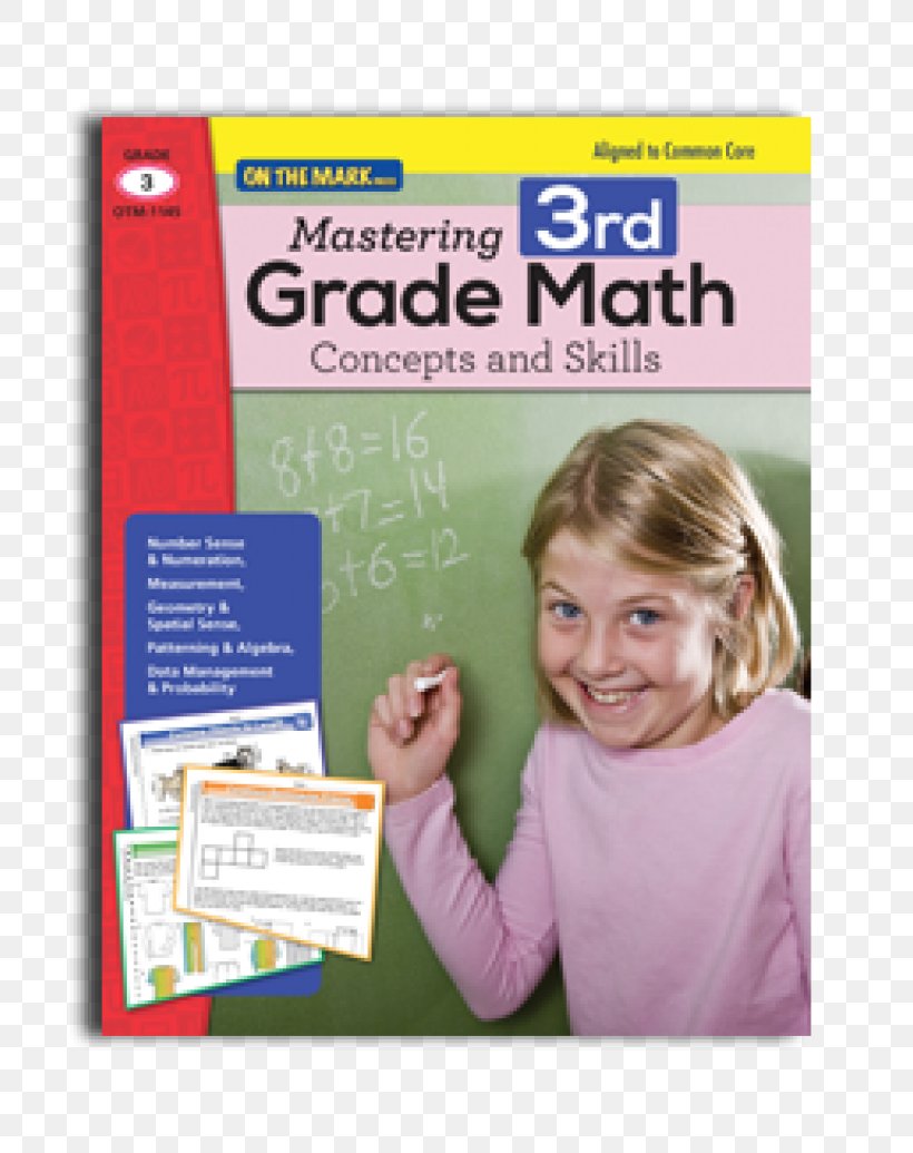 Mastering Essential Math Skills Book 2: 20 Minutes A Day To Success: Middle Grades/High School Mathematics Concept Third Grade Primary Education, PNG, 800x1035px, Mathematics, Addition, Concept, Education, Educational Stage Download Free