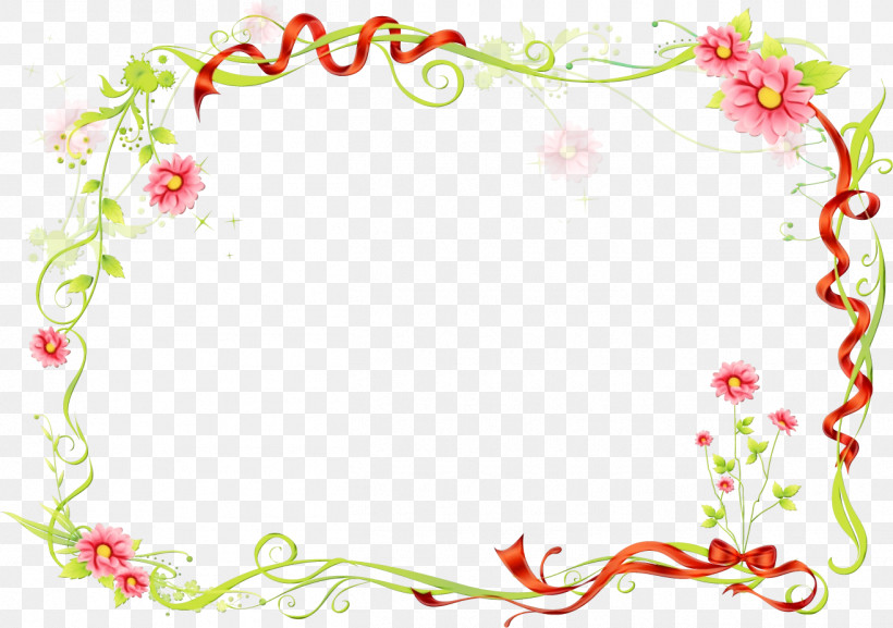 Picture Frame, PNG, 1315x926px, Flower Rectangular Frame, Floral Rectangular Frame, Paint, Picture Frame, Pink Download Free