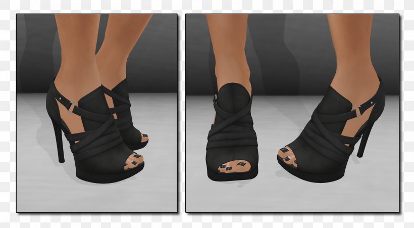 High-heeled Shoe Sandal Boot Ankle, PNG, 2000x1100px, Watercolor, Cartoon, Flower, Frame, Heart Download Free