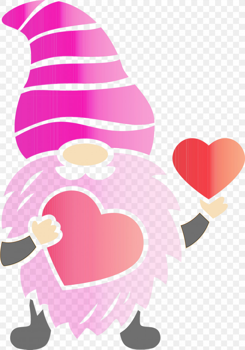 Pink Heart Love Heart, PNG, 2098x3000px, Gnome, Heart, Love, Loving, Paint Download Free