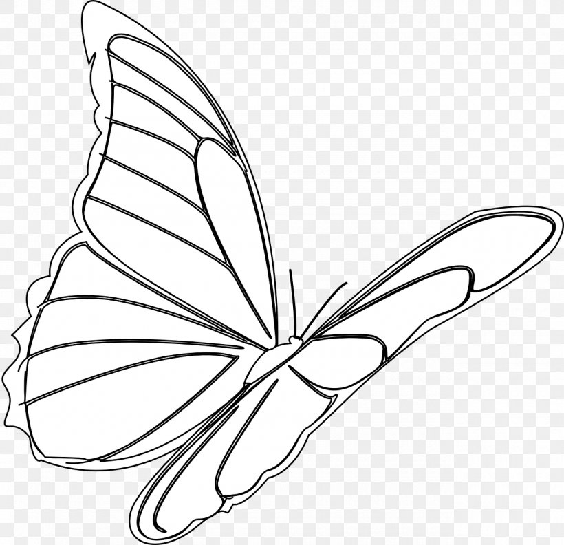 Monarch Butterfly Drawing Insect Clip Art, PNG, 1280x1237px, Butterfly, Area, Artwork, Black And White, Brush Footed Butterfly Download Free