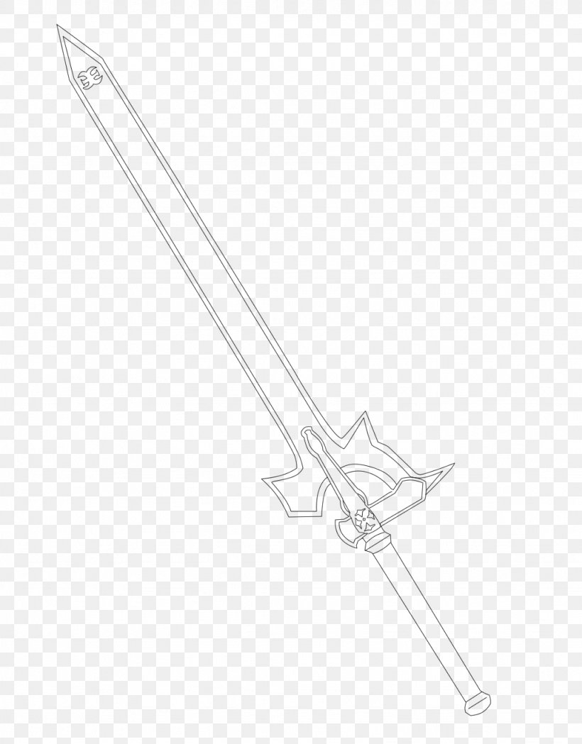 Sword Line Angle, PNG, 1024x1311px, Sword, Black And White, Cold Weapon, Hardware Accessory, Weapon Download Free