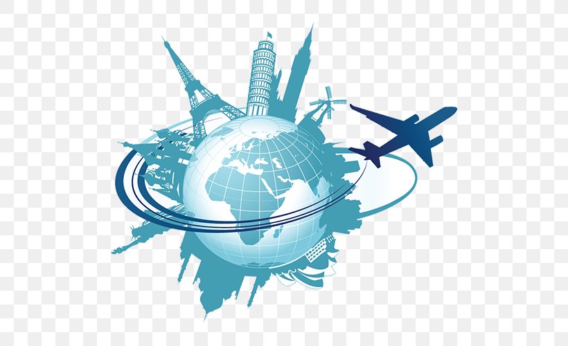 Travel Agent Round-the-world Ticket Airline Ticket Flight, PNG, 500x500px, Travel, Air Travel, Airline, Airline Ticket, Aqua Download Free