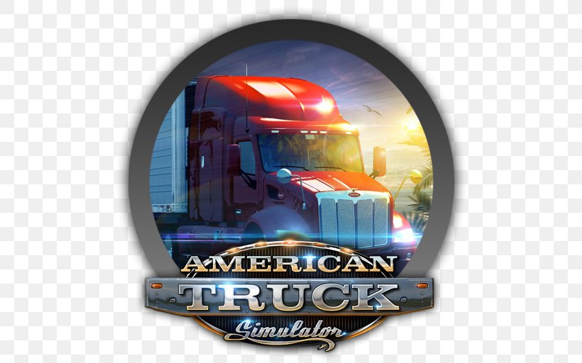 American Truck Simulator Euro Truck Simulator 2 Video Game PC Game, PNG, 512x512px, American Truck Simulator, Brand, Driving Simulator, Euro Truck Simulator 2, Freightliner Trucks Download Free