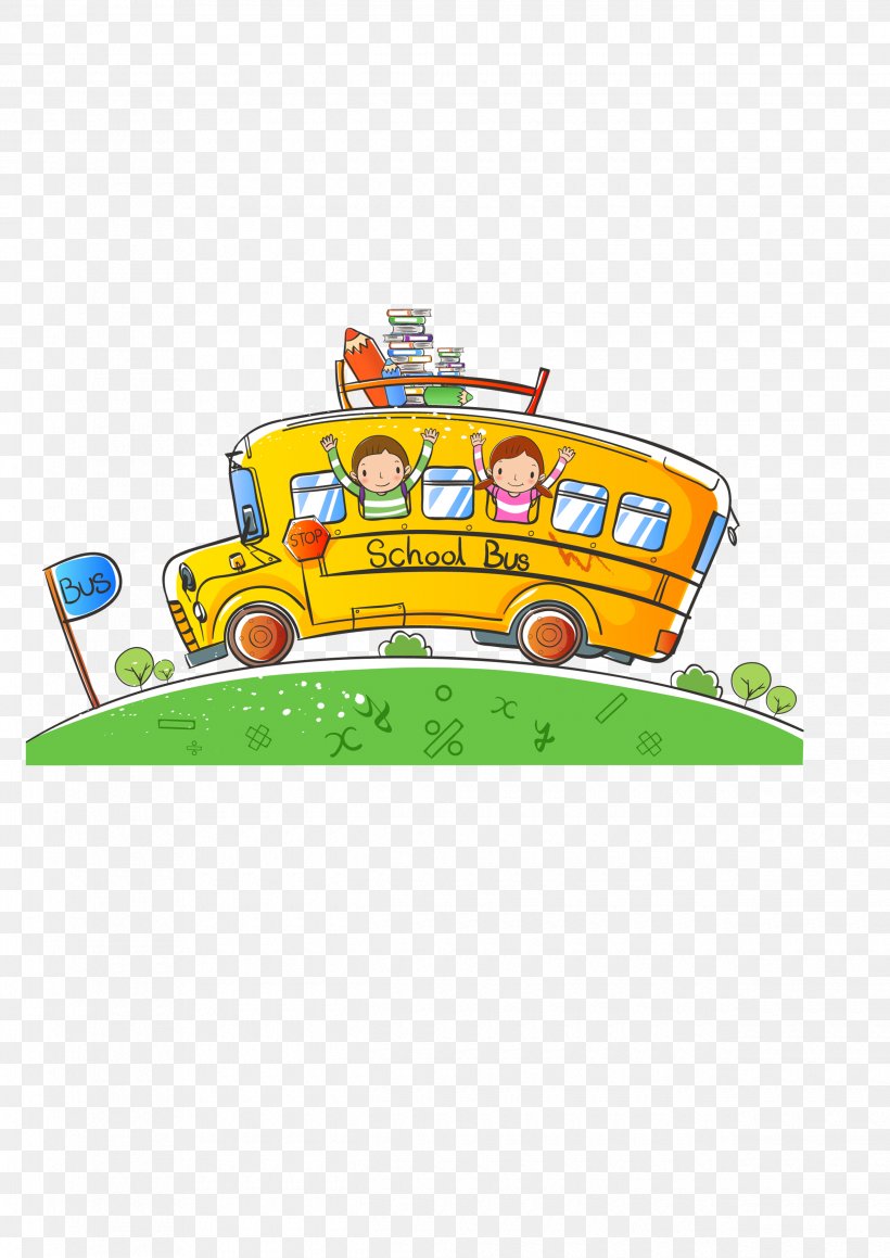 Cartoon School Bus, PNG, 2480x3508px, Cartoon, Area, Art, Brand, Child Download Free