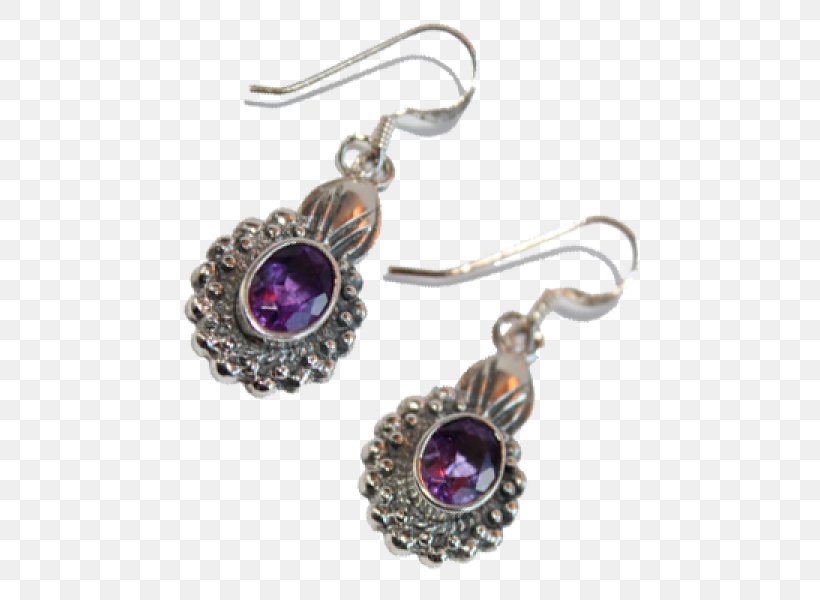 Earring Jewellery Gemstone Silver Amethyst, PNG, 600x600px, Earring, Amethyst, Body Jewellery, Body Jewelry, Clothing Accessories Download Free