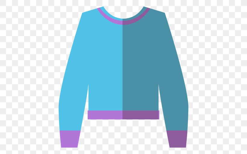 Sleeve T-shirt Sweater, PNG, 512x512px, Sleeve, Aqua, Azure, Blue, Bluza Download Free