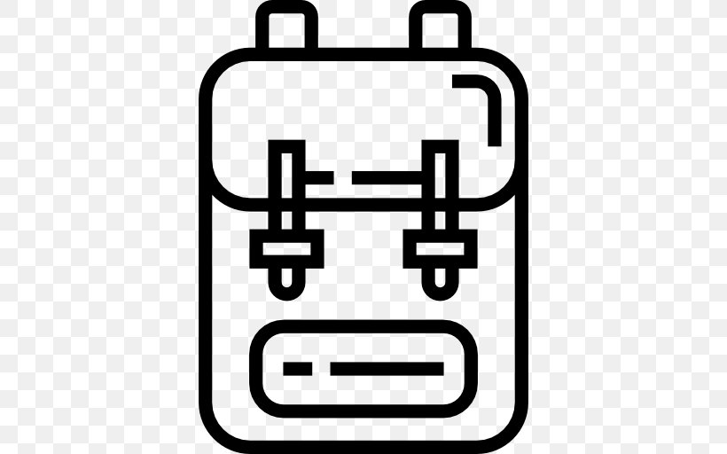 Baggage Backpack Travel, PNG, 512x512px, Baggage, Area, Backpack, Bag, Black And White Download Free