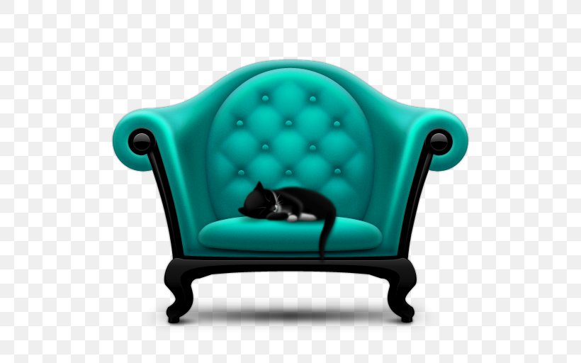 Cat Couch Chair, PNG, 512x512px, Cat, Animation, Blue, Chair, Couch Download Free