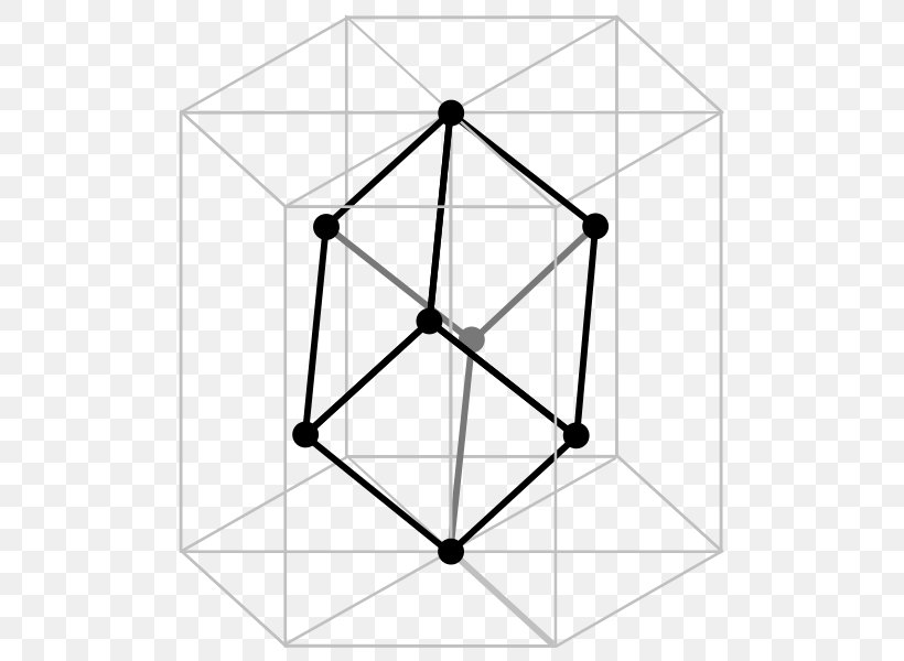 Angle Hexagonal Crystal Family Bravais Lattice Rhombohedron Symmetry, PNG, 522x600px, Hexagonal Crystal Family, Area, Black And White, Bravais Lattice, Corundum Download Free