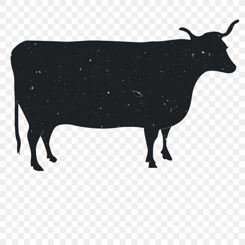 Animal Silhouette Dairy Cattle, PNG, 3600x3600px, Animal, Bull, Cartoon, Cattle, Cattle Like Mammal Download Free
