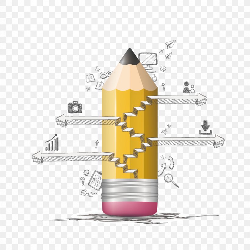 Business Pencil Infographic Illustration, PNG, 1181x1181px, Business, Bottle, Cylinder, Drawing, Idea Download Free