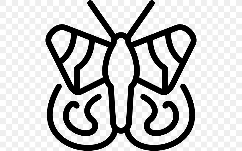 Butterfly Insect Clip Art, PNG, 512x512px, Butterfly, Black And White, Butterflies And Moths, Insect, Monochrome Photography Download Free