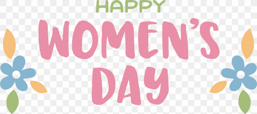 Happy Women’s Day Women’s Day, PNG, 3000x1338px, Logo, Flower, Meter, Petal Download Free