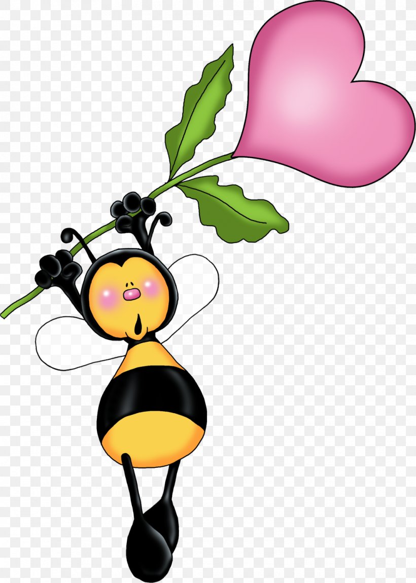 Honey Bee Flower Heart Clip Art, PNG, 1069x1500px, Bee, Artwork, Beehive, Branch, Bumblebee Download Free