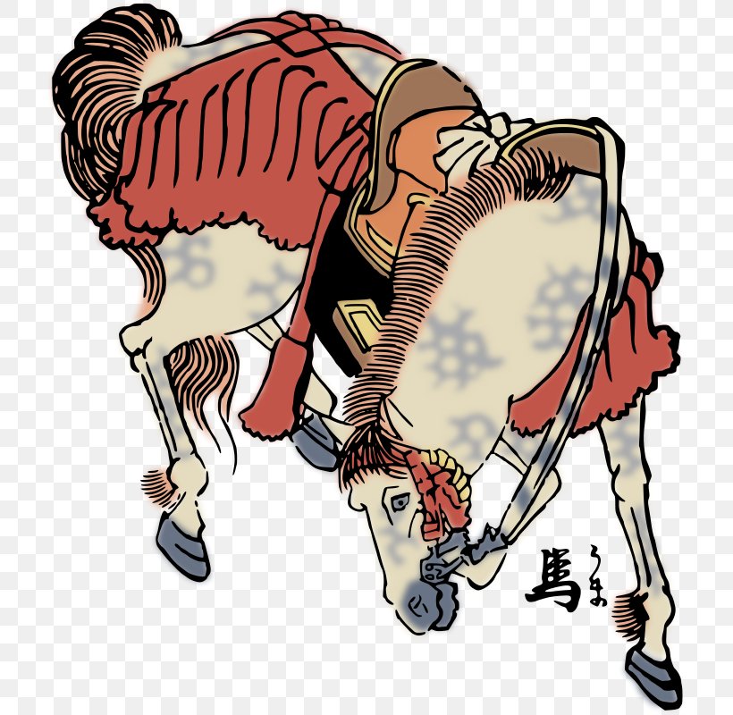 Horse Art Ukiyo-e Clip Art, PNG, 717x800px, Watercolor, Cartoon, Flower, Frame, Heart Download Free