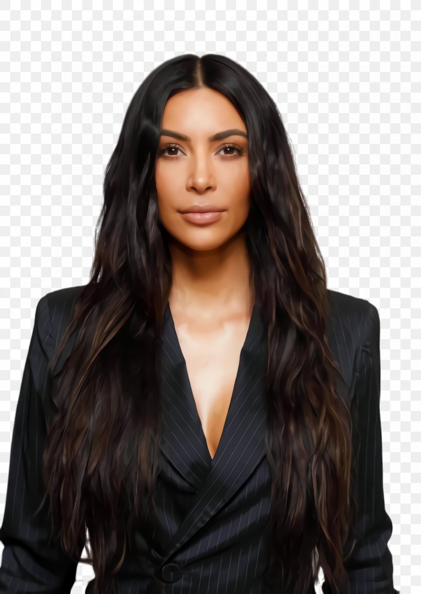 Hair Cartoon, PNG, 1684x2376px, Kim Kardashian, Artificial Hair Integrations, Black Hair, Brown, Brown Hair Download Free