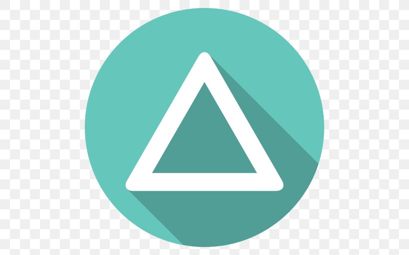 Triangle Symbol Aqua, PNG, 512x512px, Triangle, Aqua, Area, Brand, Button Download Free