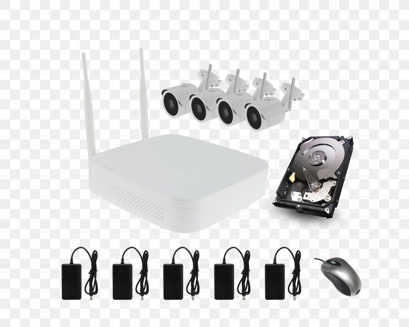 Network Video Recorder IP Camera Wireless Security Camera Closed-circuit Television Wi-Fi, PNG, 2217x1779px, Network Video Recorder, Adapter, Camera, Closedcircuit Television, Digital Video Recorders Download Free