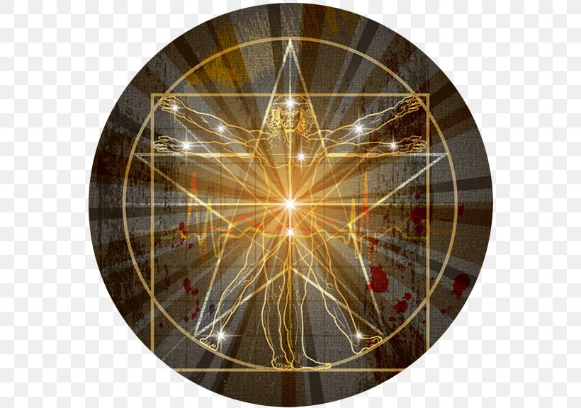 Vitruvian Man Pentagram Human Body Pentacle Sacred Geometry, PNG, 576x576px, Vitruvian Man, Drawing, Golden Ratio, Homo Sapiens, Human Body Download Free